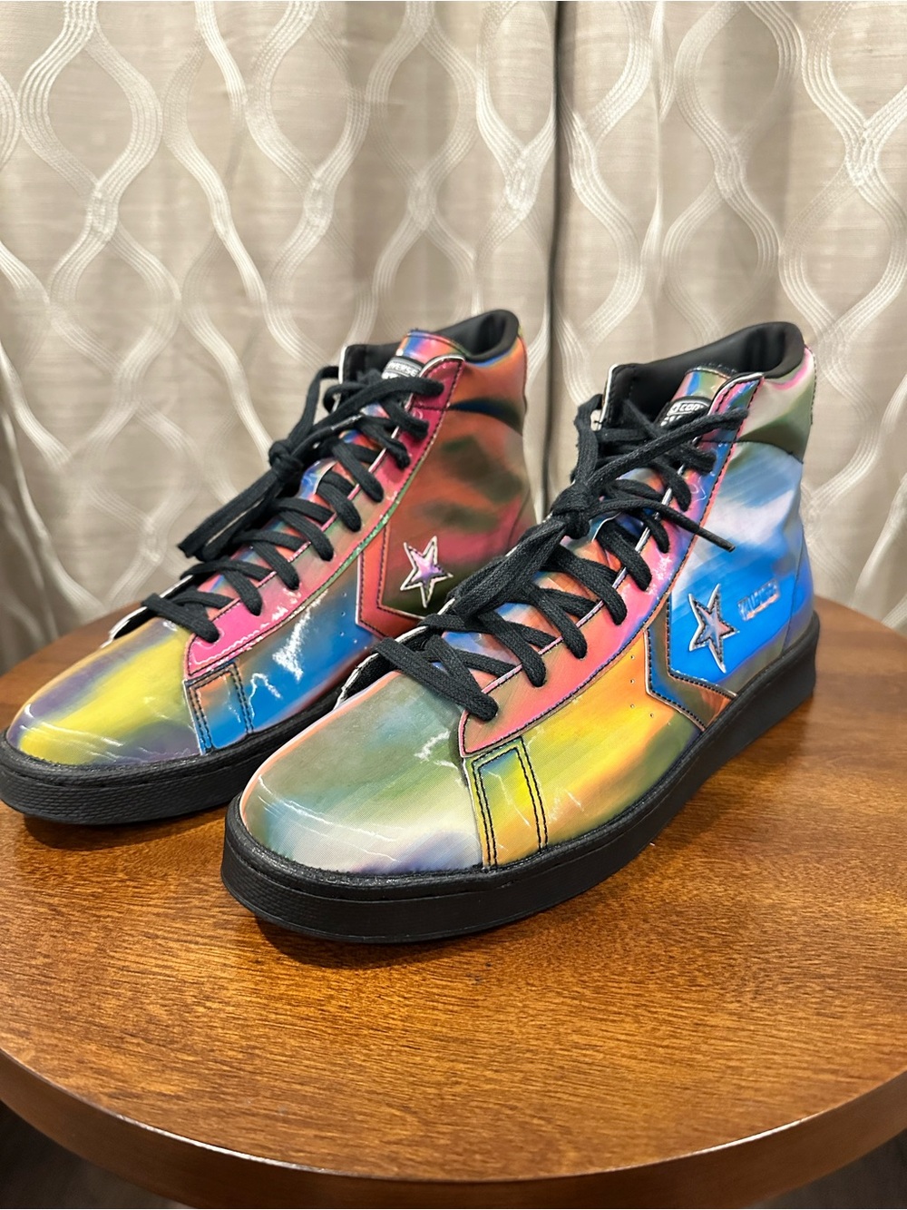 Converse Pro Leather "Spectrum" Iridescent, Multicolored Sneakers